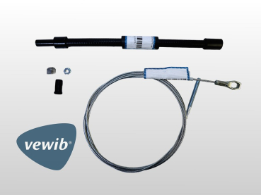 Komplettes Kupplungsseil Montageset für VW Käfer und Karmann Ghia ab Baujahr 1974 von VEWIB